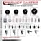 Service Caster 5'' Soft Rubber Swivel 1-1/2'' Expanding Stem Caster Set with Brake, 4PK SCC-EX20S514-SRS-TLB-112-4 - alternate 4